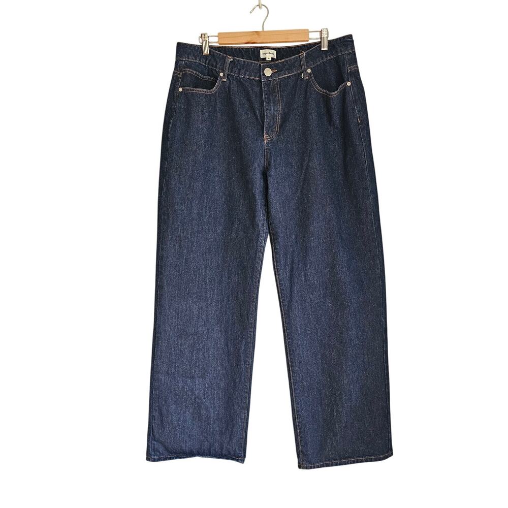 Superdown Laya Baggy Jeans Wideleg Blue Womens Sz XL NWOT, NEW - Picture 2 of 6